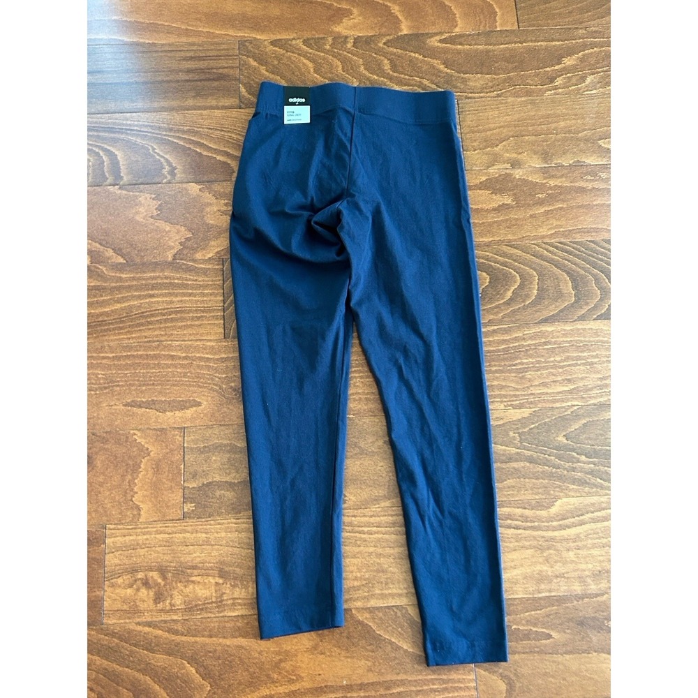 Adidas Womens S Fitted Legend Ink Blue Legging Tight Logo NWT - Picture 9 of 9